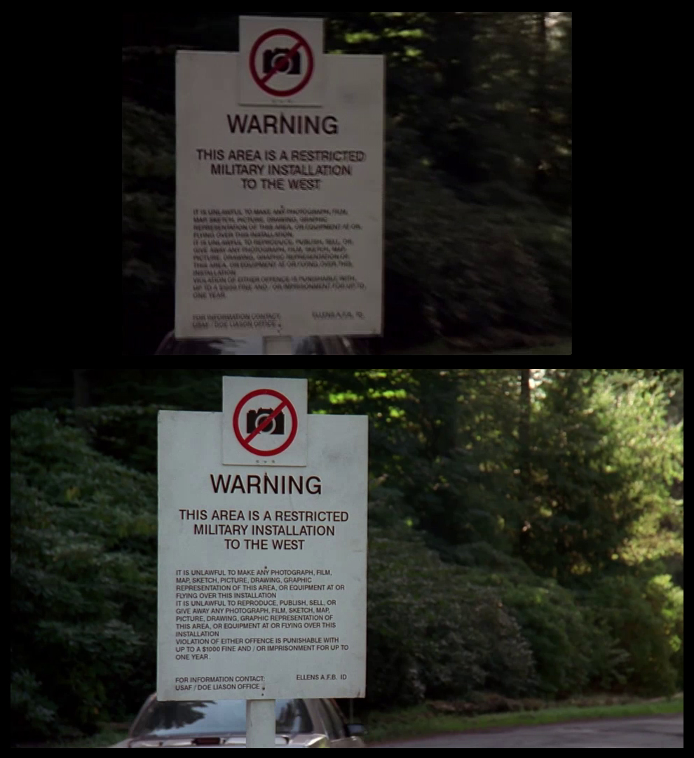 X-Files Blu-ray DVD Comparison 102 1X01 Deep Throat Screencap