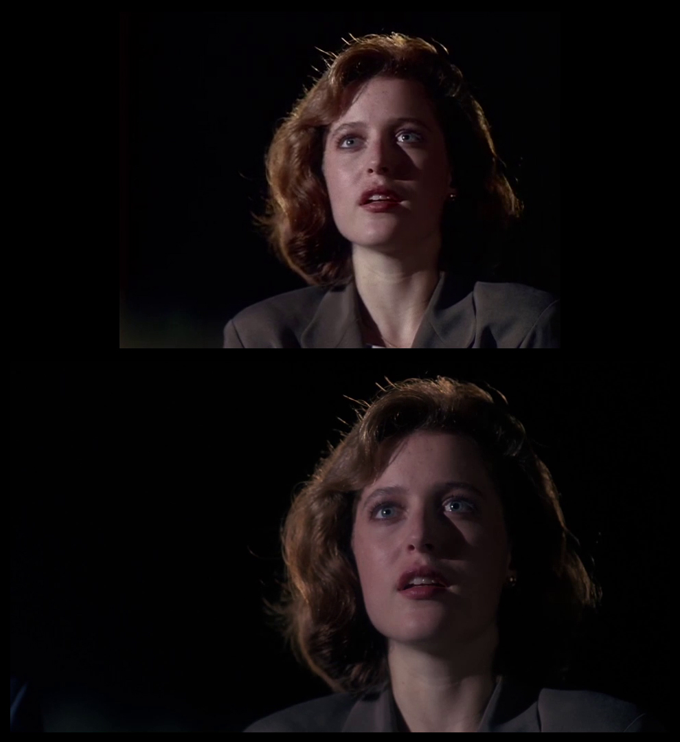 X-Files Blu-ray DVD Comparison 102 1X01 Deep Throat Screencap