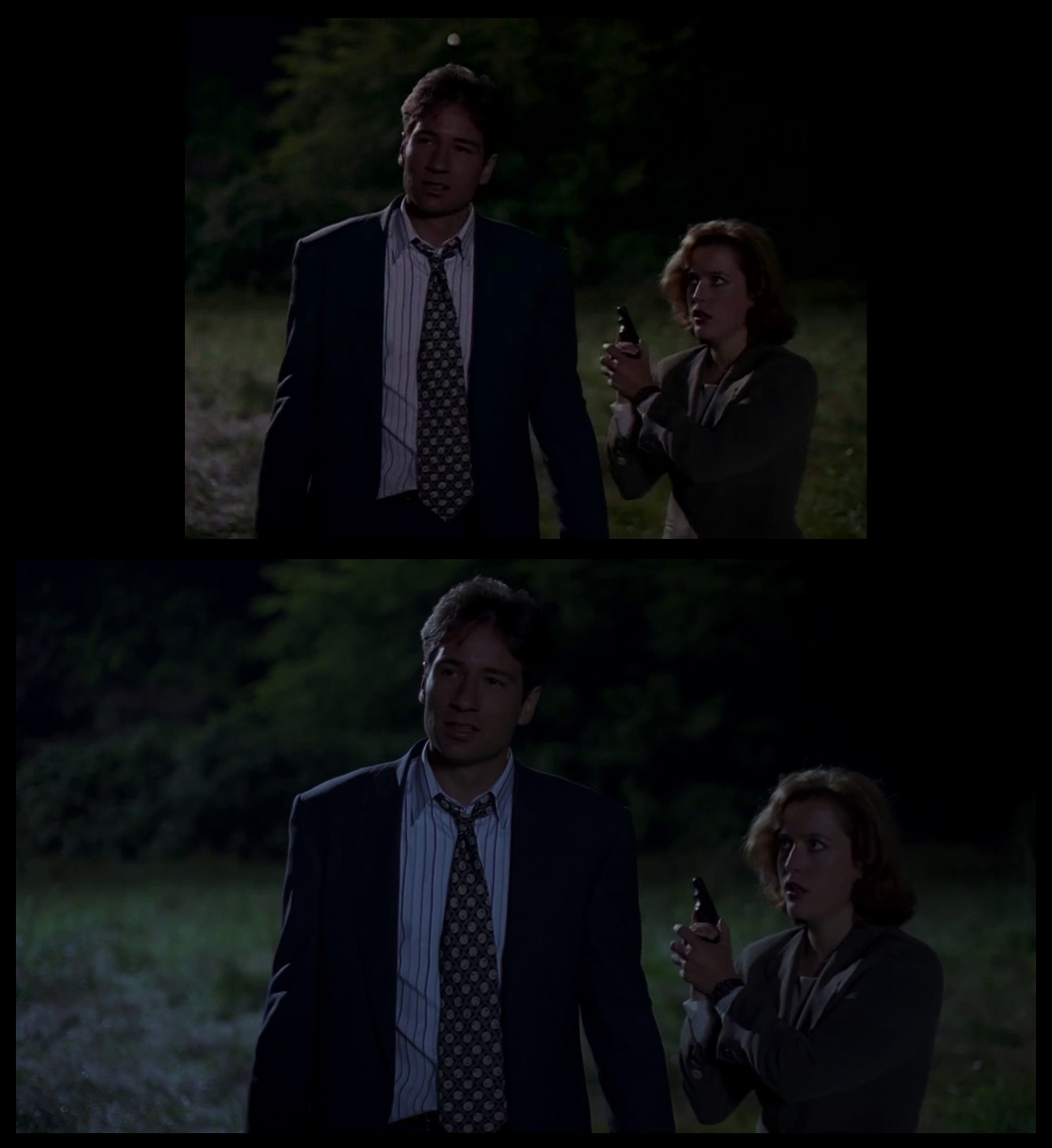 X-Files Blu-ray DVD Comparison 102 1X01 Deep Throat Screencap