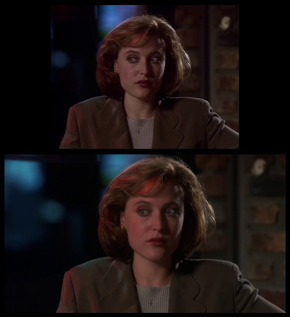 X-Files Blu-ray DVD Comparison 102 1X01 Deep Throat Screencap