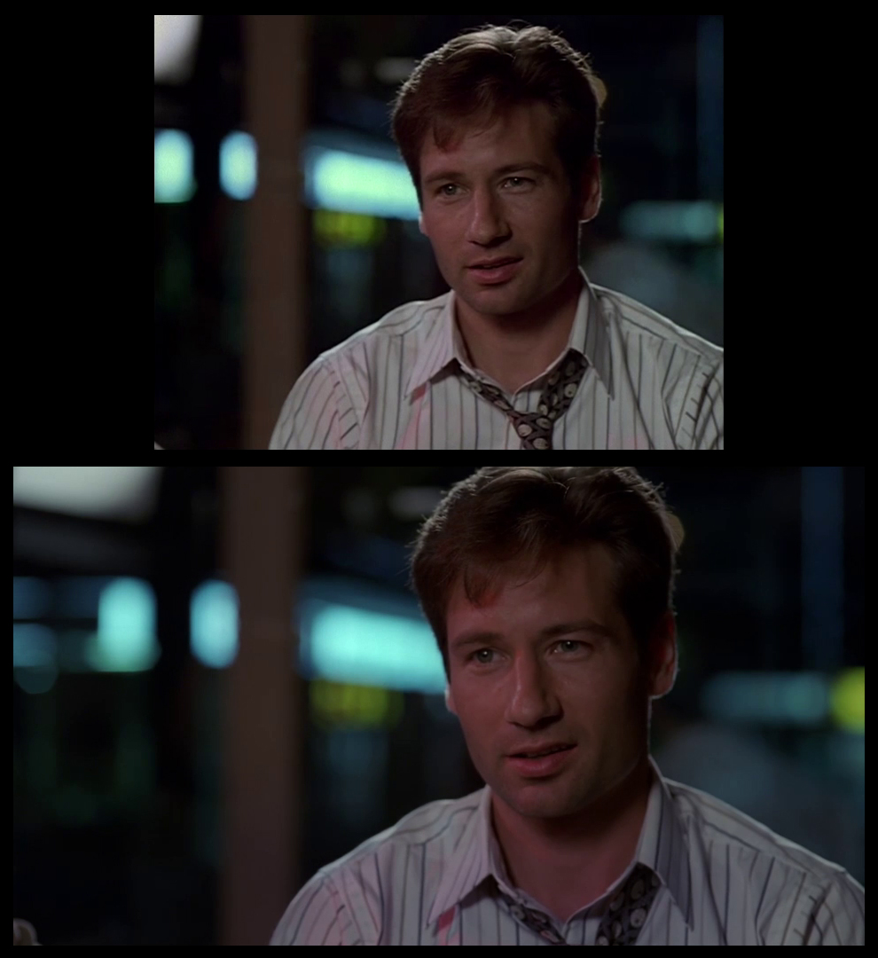 X-Files Blu-ray DVD Comparison 102 1X01 Deep Throat Screencap