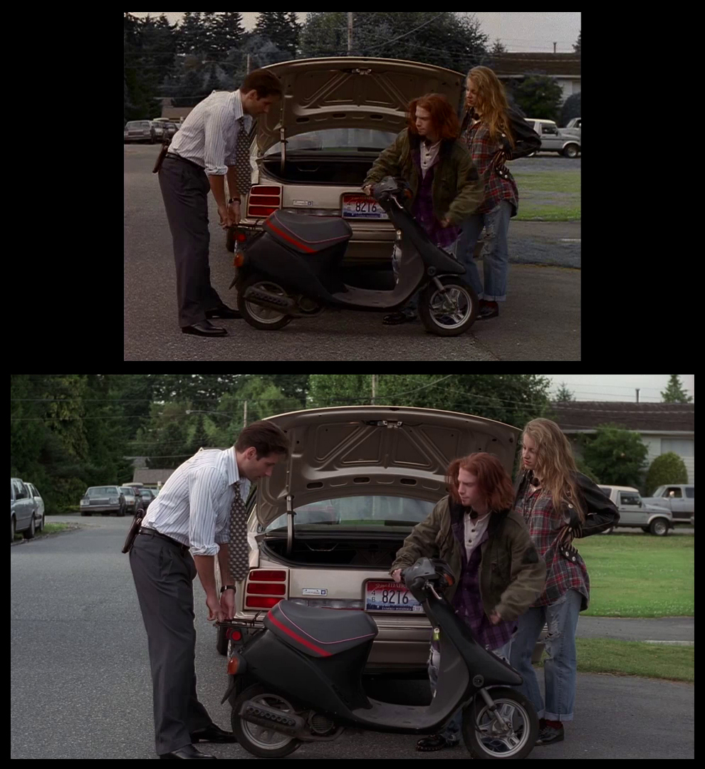 X-Files Blu-ray DVD Comparison 102 1X01 Deep Throat Screencap