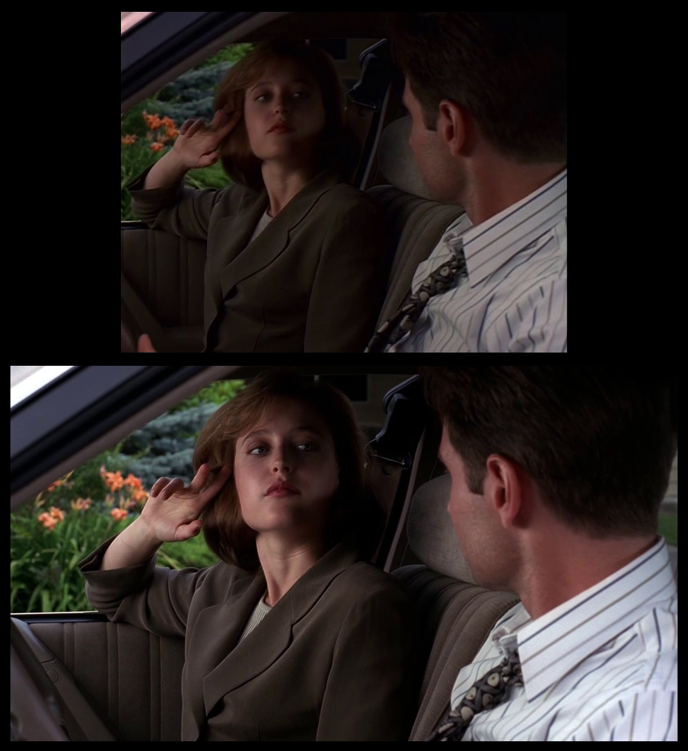 X-Files Blu-ray DVD Comparison 102 1X01 Deep Throat Screencap
