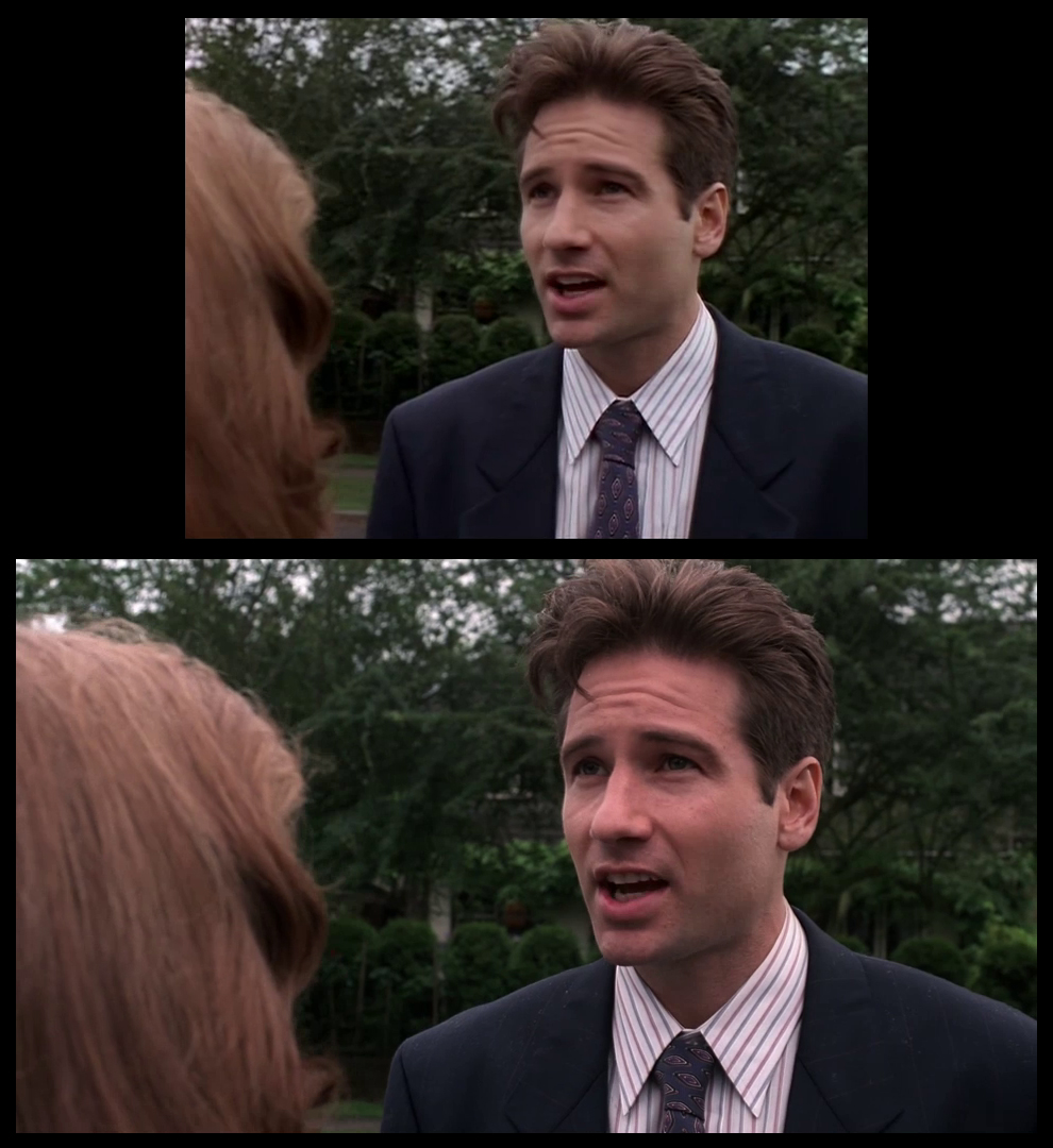 X-Files Blu-ray DVD Comparison 102 1X01 Deep Throat Screencap