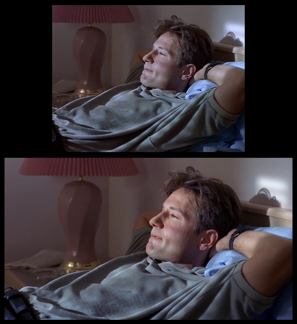 X-Files Blu-ray DVD Comparison 102 1X01 Deep Throat Screencap