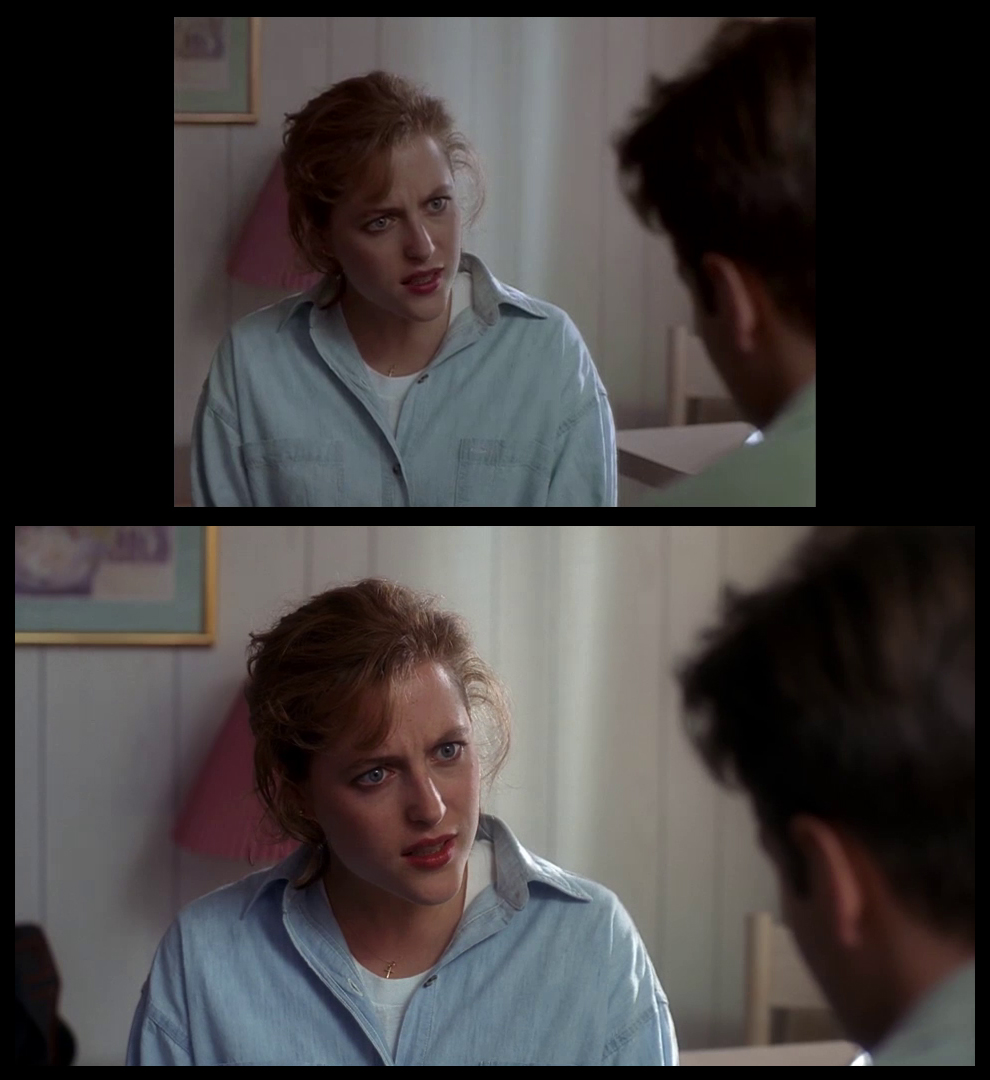 X-Files Blu-ray DVD Comparison 102 1X01 Deep Throat Screencap
