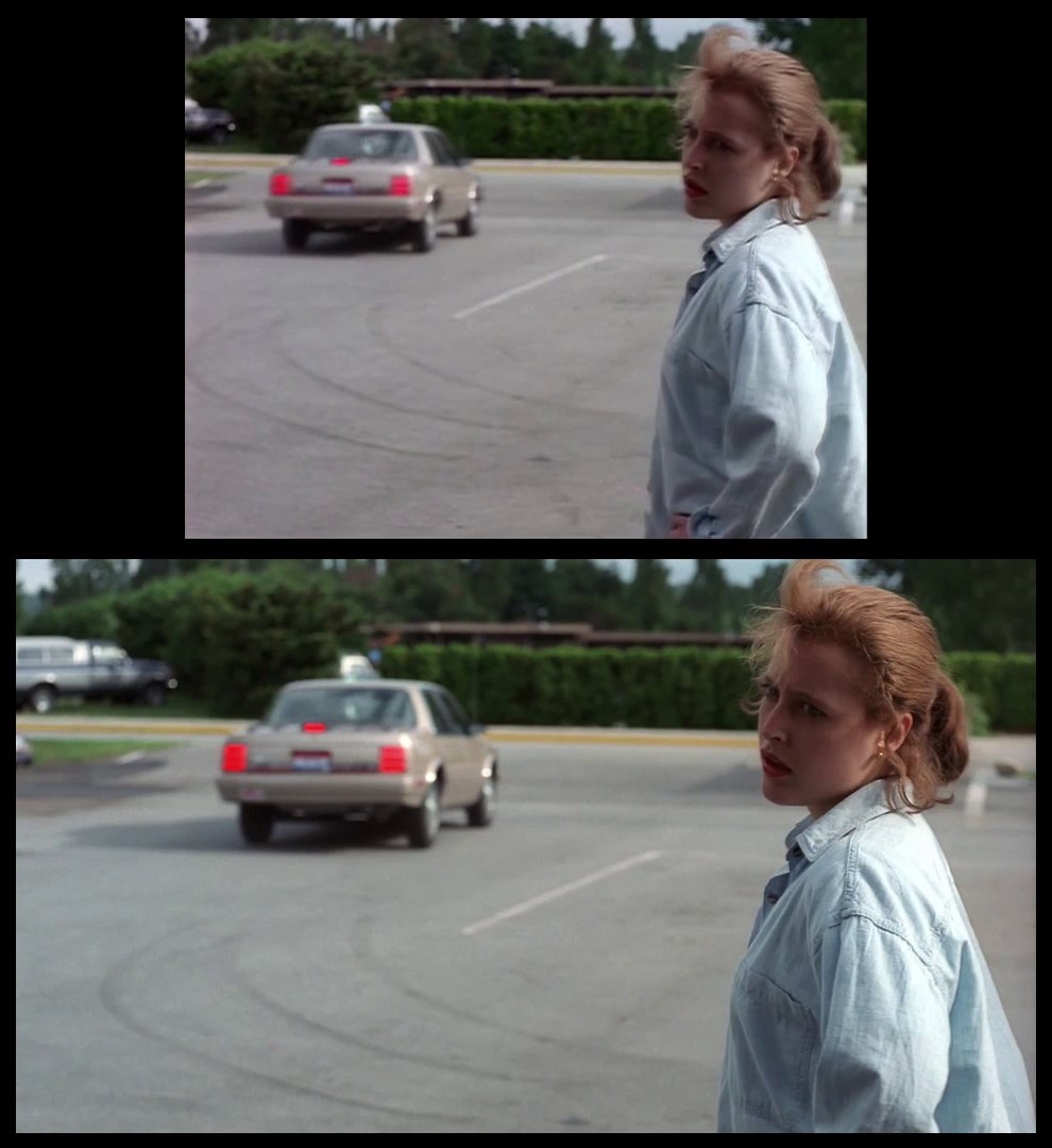 X-Files Blu-ray DVD Comparison 102 1X01 Deep Throat Screencap