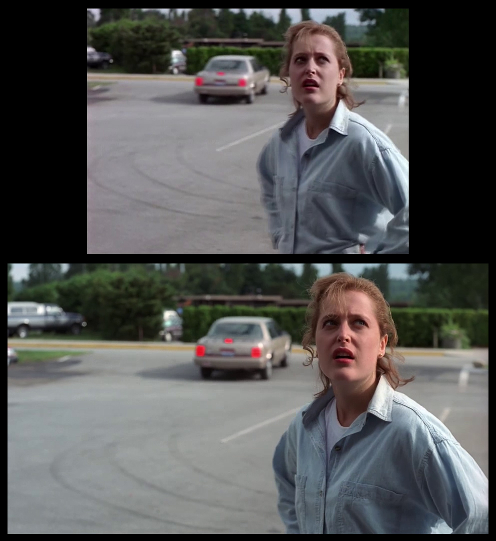 X-Files Blu-ray DVD Comparison 102 1X01 Deep Throat Screencap