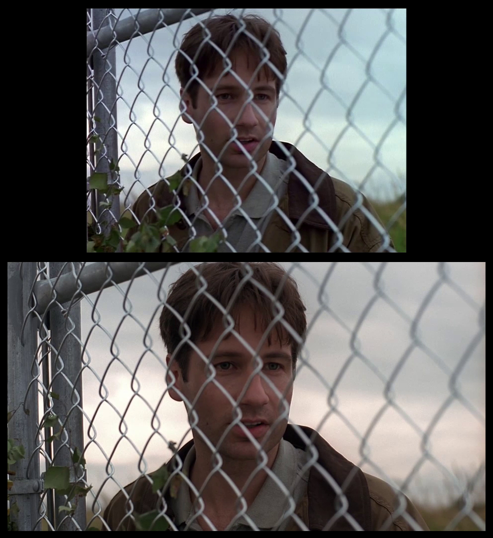 X-Files Blu-ray DVD Comparison 102 1X01 Deep Throat Screencap