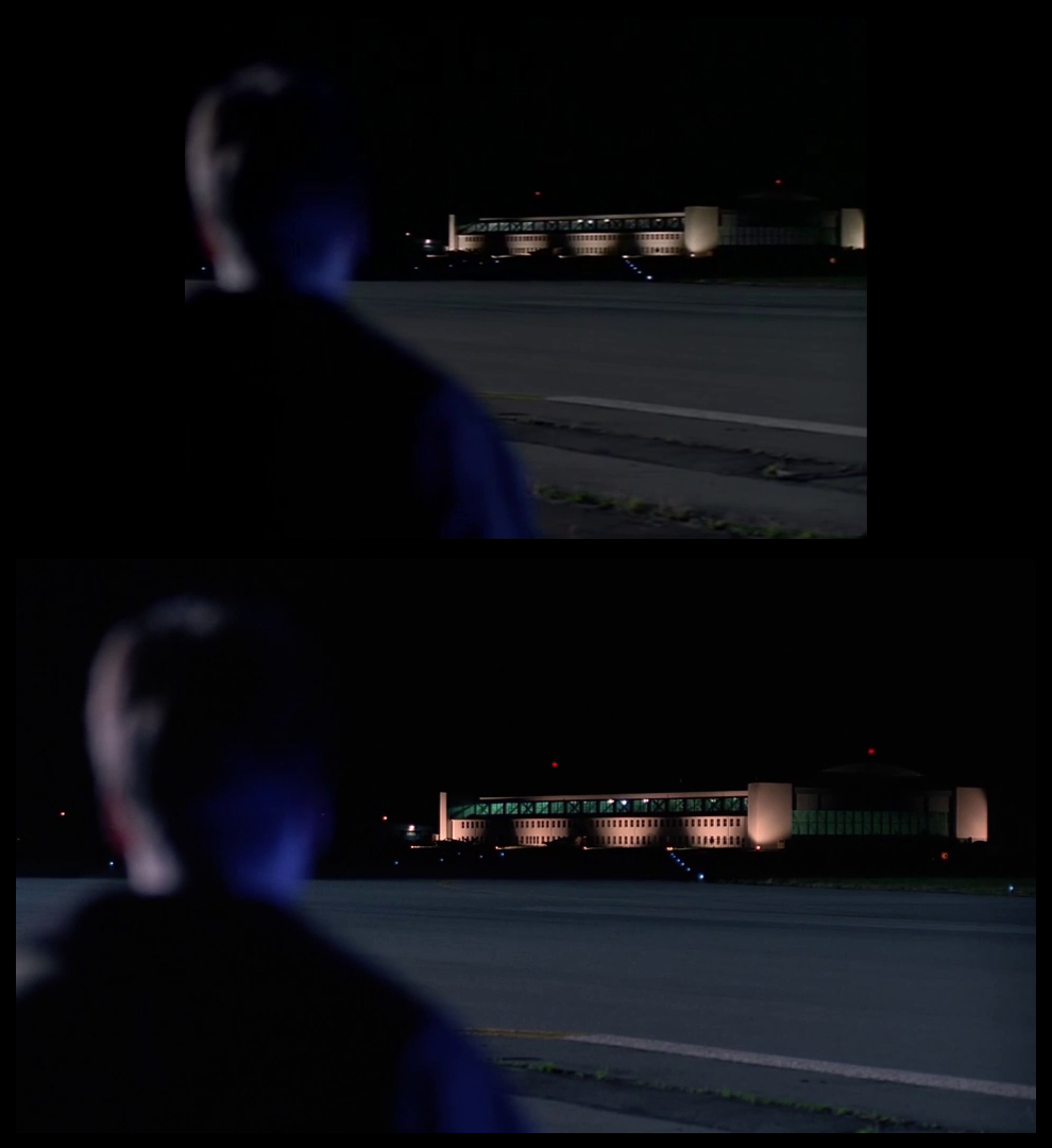 X-Files Blu-ray DVD Comparison 102 1X01 Deep Throat Screencap