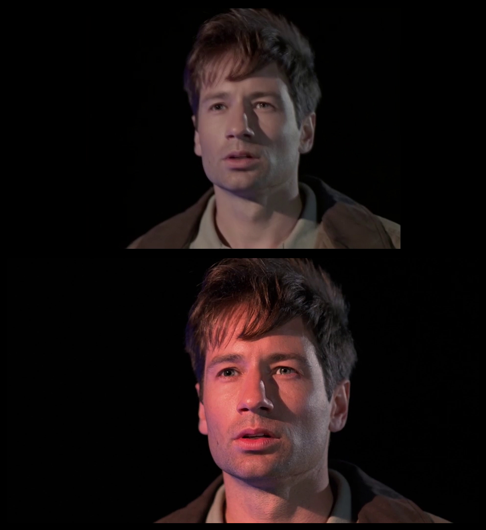 X-Files Blu-ray DVD Comparison 102 1X01 Deep Throat Screencap