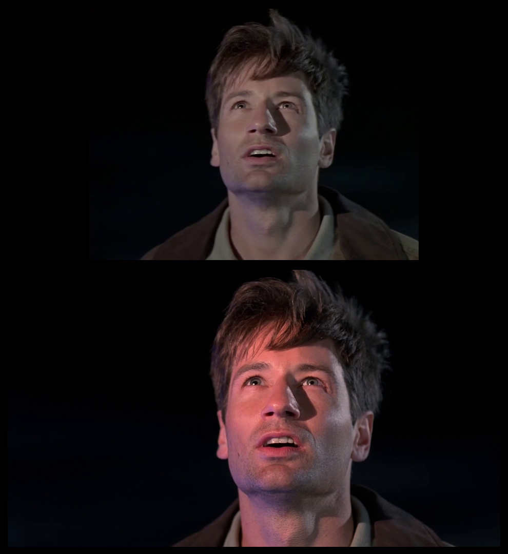 X-Files Blu-ray DVD Comparison 102 1X01 Deep Throat Screencap