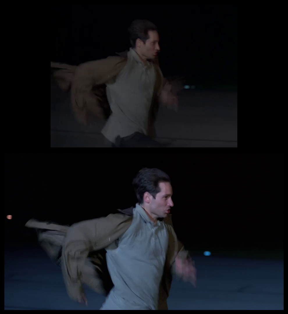 X-Files Blu-ray DVD Comparison 102 1X01 Deep Throat Screencap