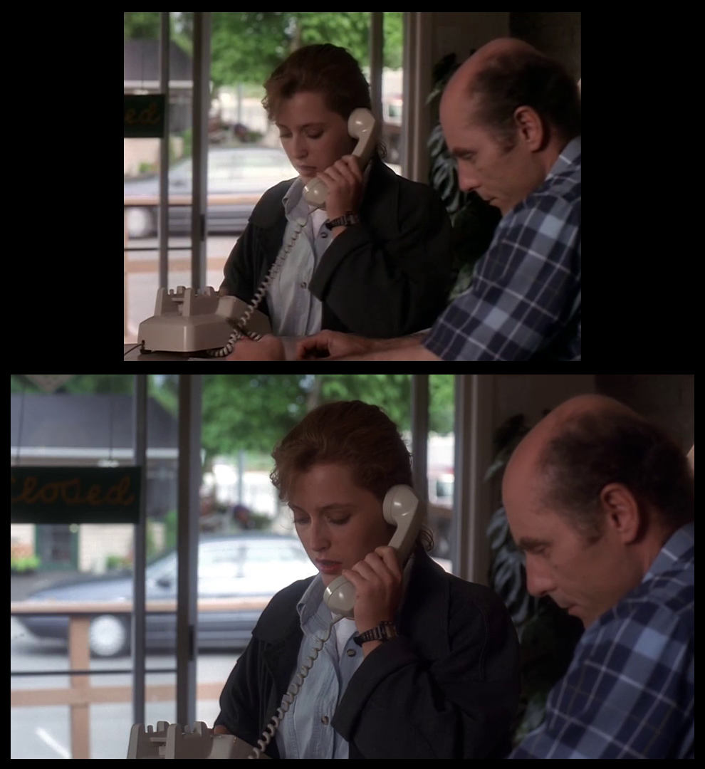 X-Files Blu-ray DVD Comparison 102 1X01 Deep Throat Screencap
