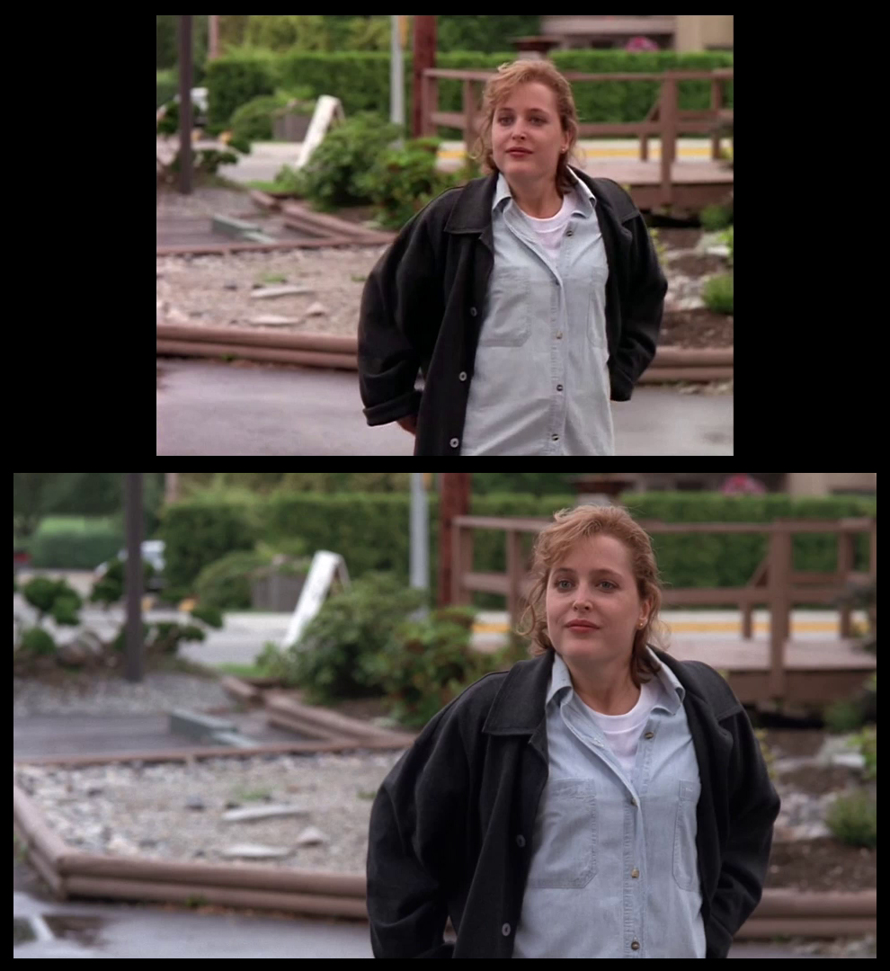 X-Files Blu-ray DVD Comparison 102 1X01 Deep Throat Screencap