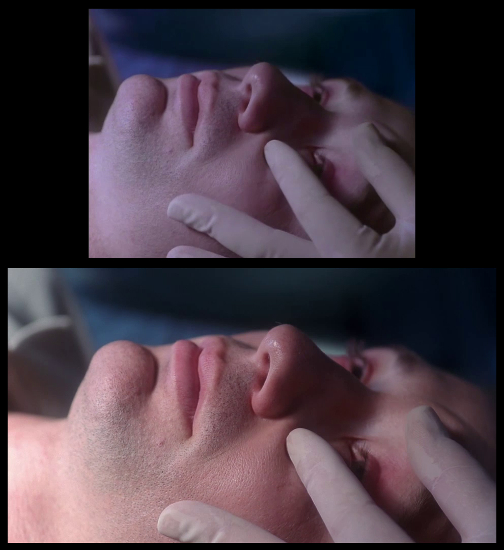 X-Files Blu-ray DVD Comparison 102 1X01 Deep Throat Screencap