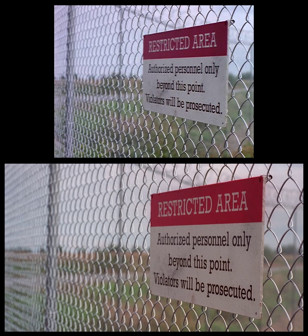 X-Files Blu-ray DVD Comparison 102 1X01 Deep Throat Screencap