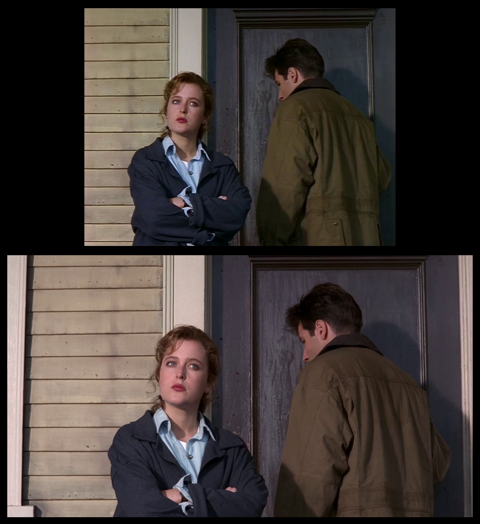 X-Files Blu-ray DVD Comparison 102 1X01 Deep Throat Screencap