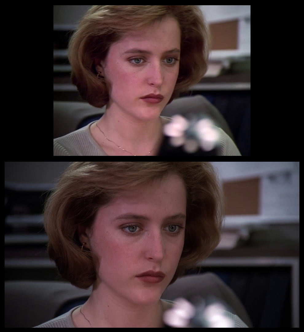 X-Files Blu-ray DVD Comparison 102 1X01 Deep Throat Screencap