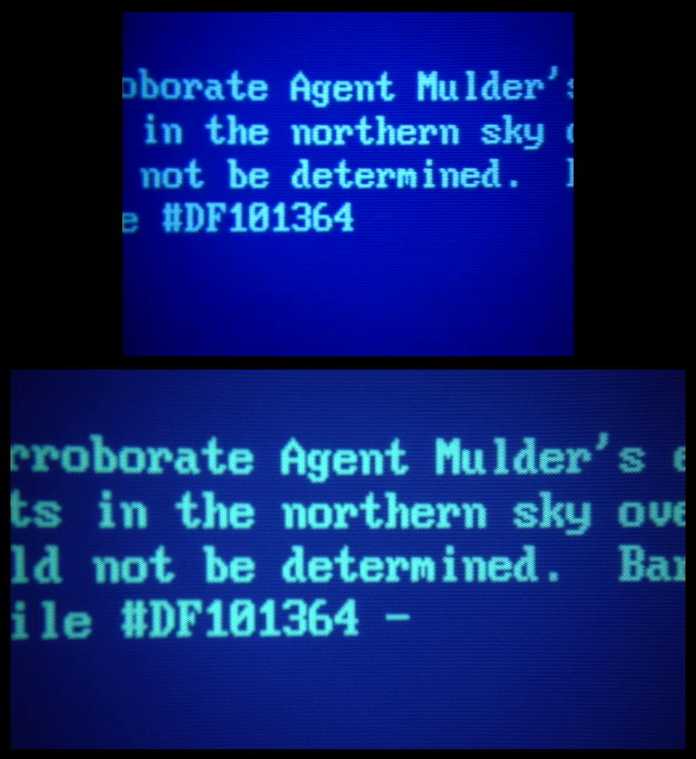 X-Files Blu-ray DVD Comparison 102 1X01 Deep Throat Screencap