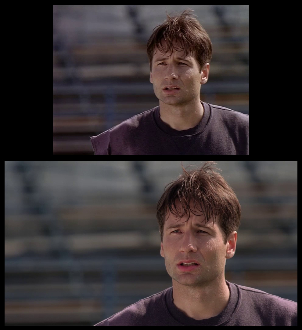 X-Files Blu-ray DVD Comparison 102 1X01 Deep Throat Screencap