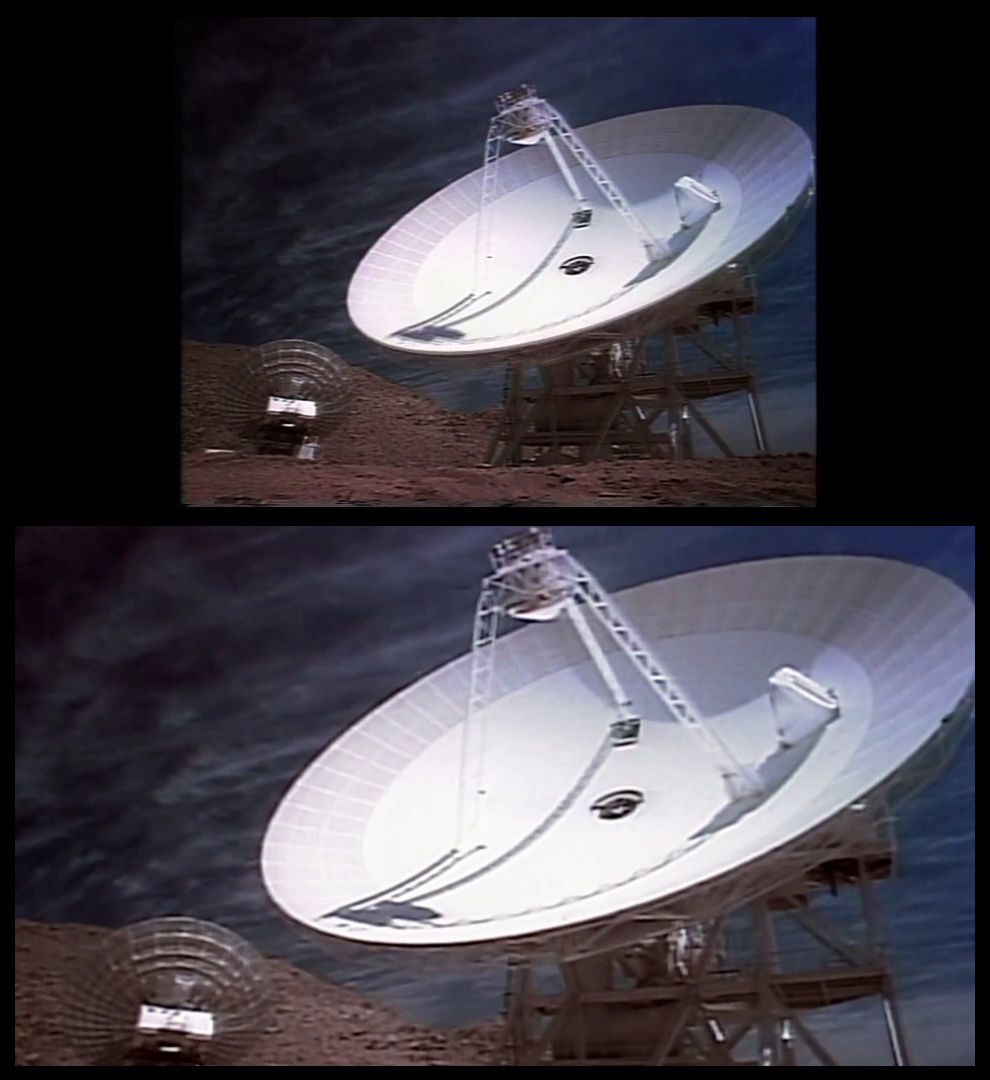 X-Files Blu-ray DVD Comparison 201 2X01 Little Green Men Screencap