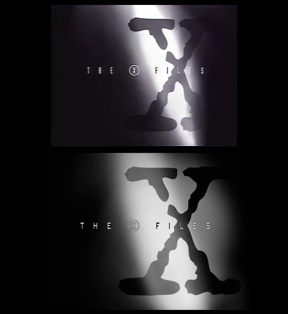 X-Files Blu-ray DVD Comparison 201 2X01 Little Green Men Screencap