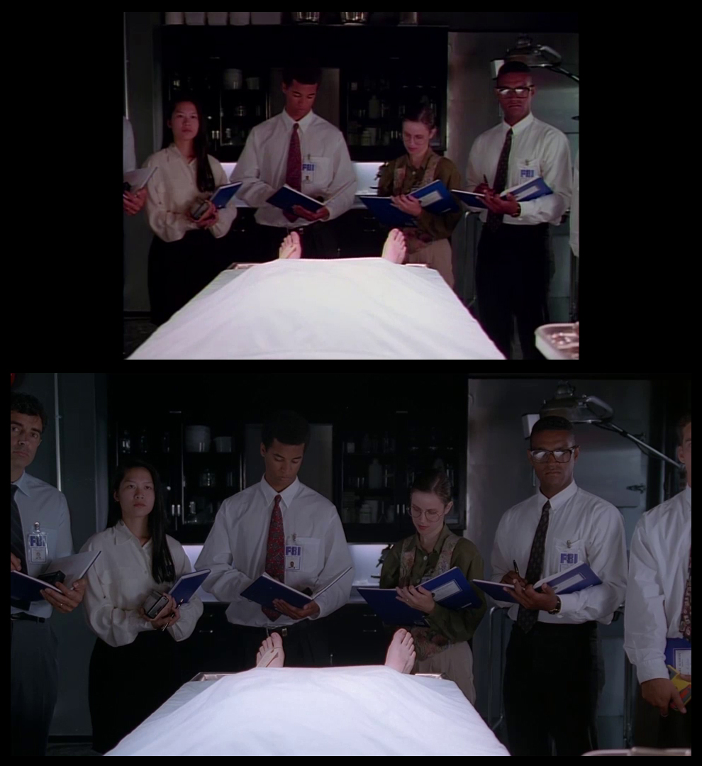 X-Files Blu-ray DVD Comparison 201 2X01 Little Green Men Screencap