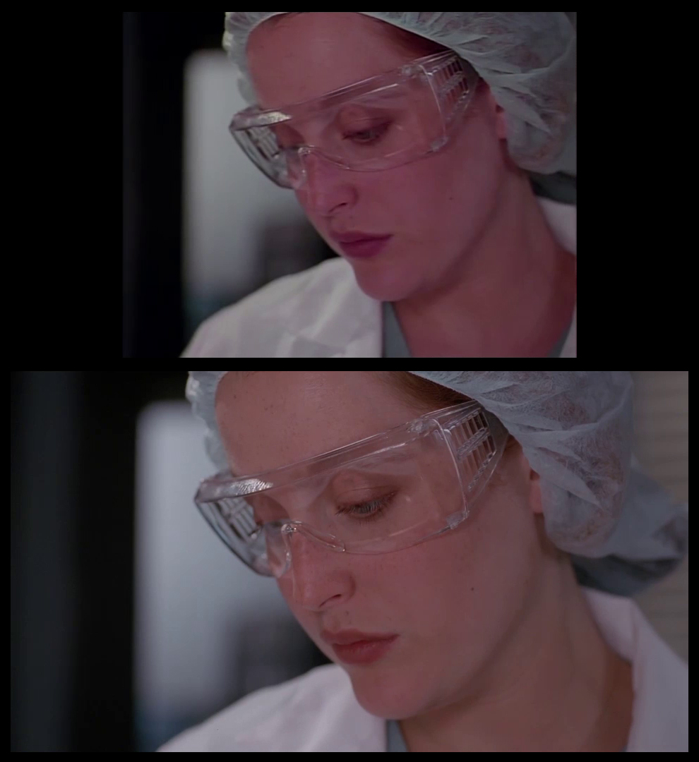X-Files Blu-ray DVD Comparison 201 2X01 Little Green Men Screencap