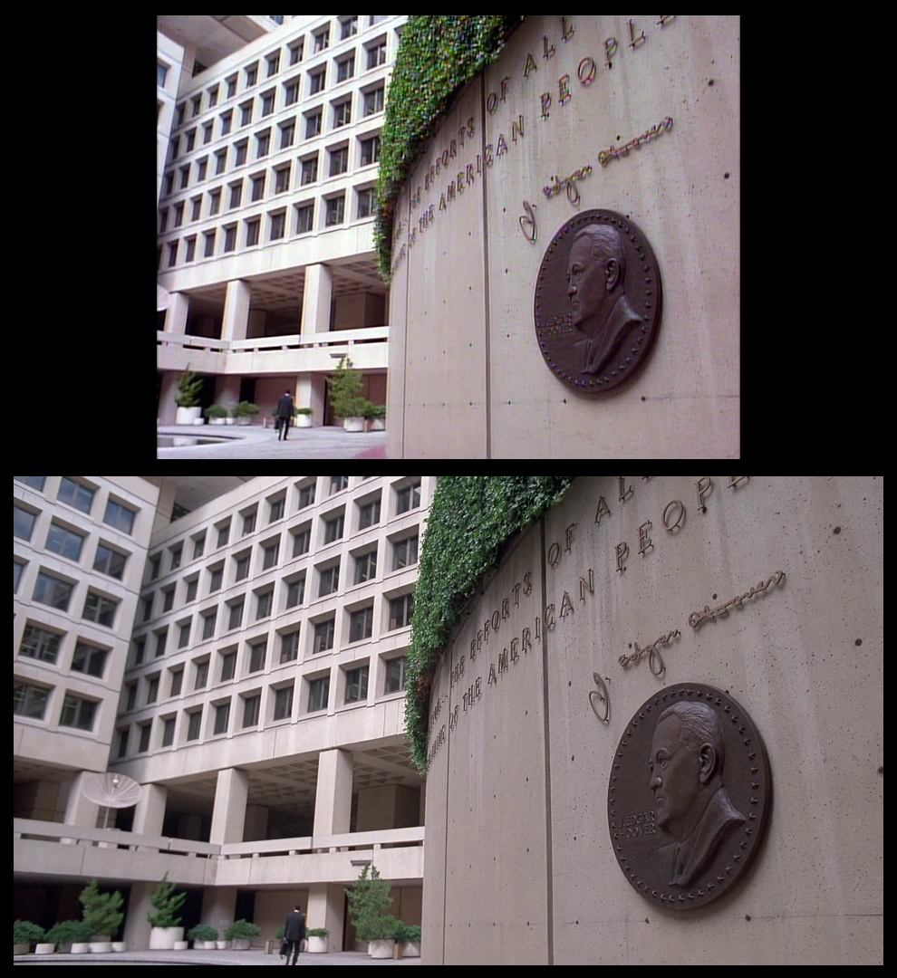 X-Files Blu-ray DVD Comparison 201 2X01 Little Green Men Screencap