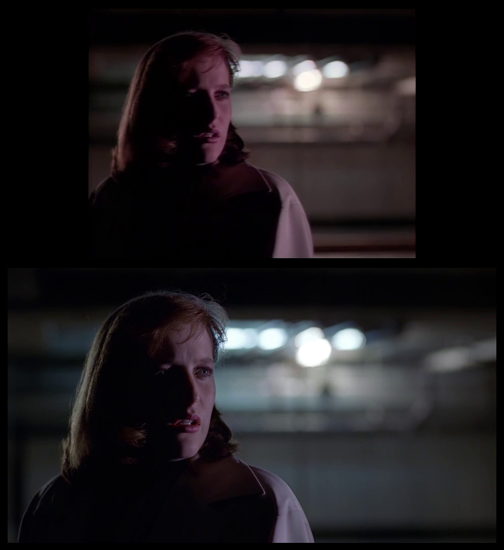 X-Files Blu-ray DVD Comparison 201 2X01 Little Green Men Screencap