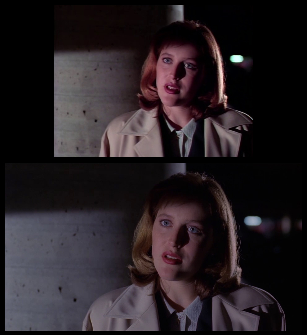X-Files Blu-ray DVD Comparison 201 2X01 Little Green Men Screencap