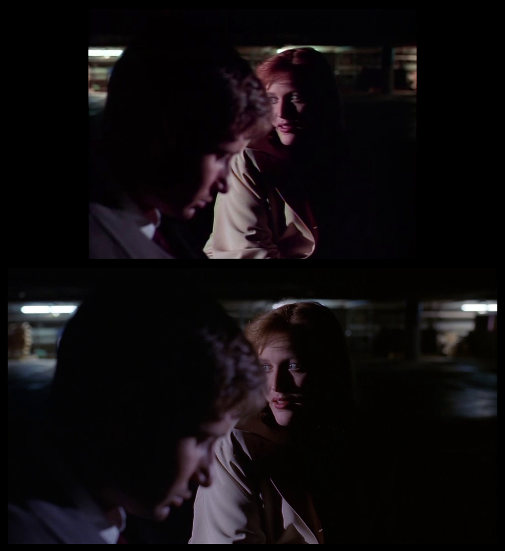 X-Files Blu-ray DVD Comparison 201 2X01 Little Green Men Screencap
