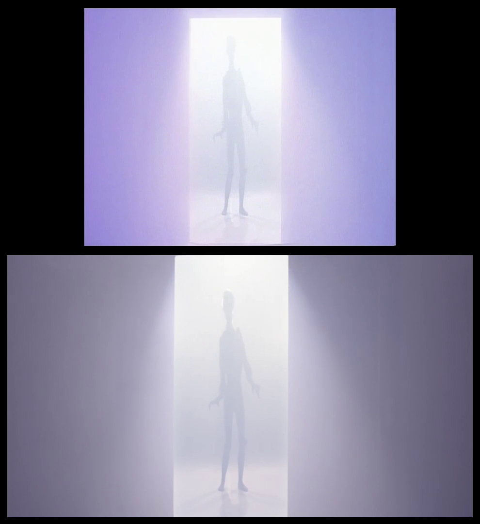X-Files Blu-ray DVD Comparison 201 2X01 Little Green Men Screencap