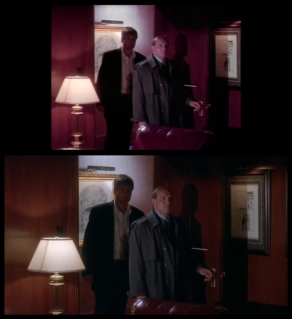 X-Files Blu-ray DVD Comparison 201 2X01 Little Green Men Screencap