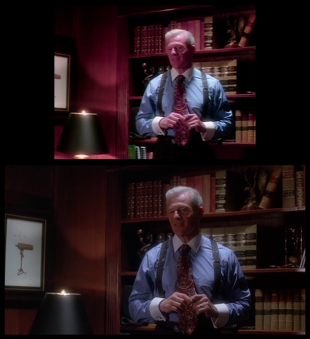 X-Files Blu-ray DVD Comparison 201 2X01 Little Green Men Screencap