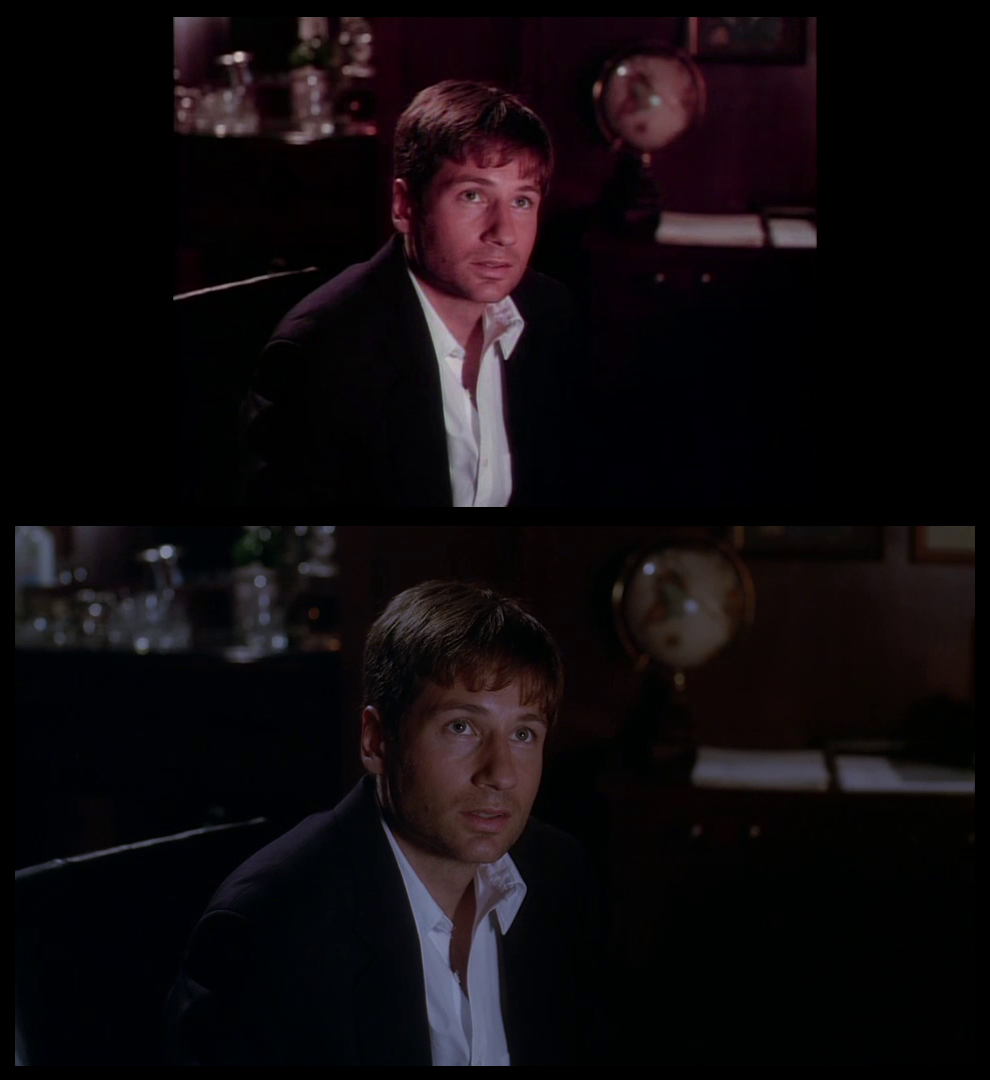 X-Files Blu-ray DVD Comparison 201 2X01 Little Green Men Screencap