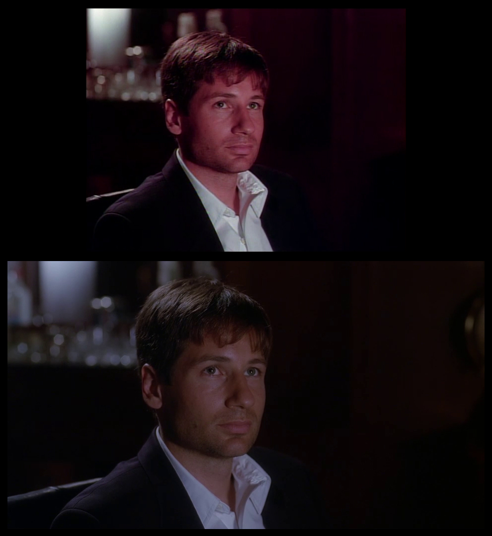 X-Files Blu-ray DVD Comparison 201 2X01 Little Green Men Screencap