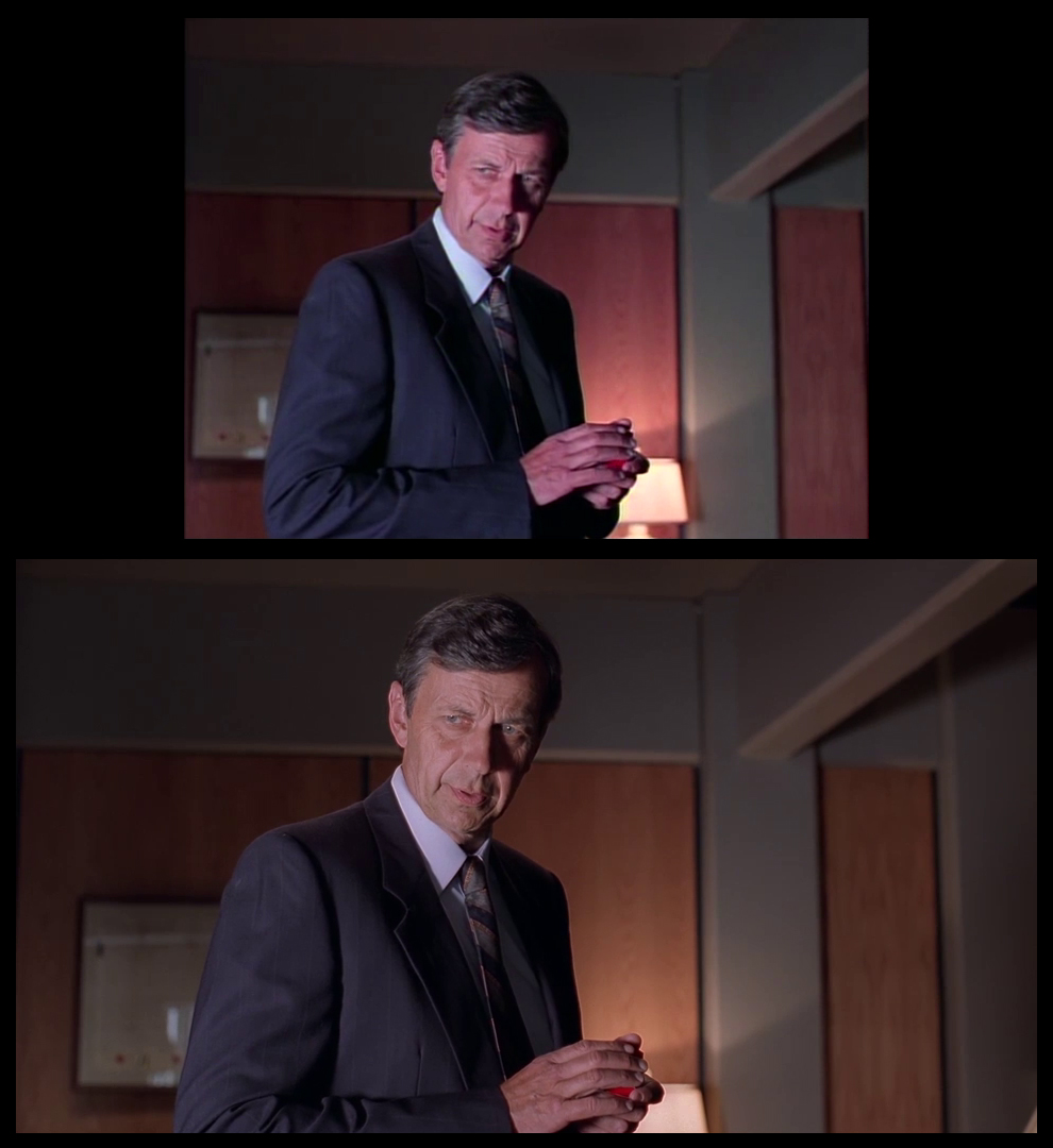 X-Files Blu-ray DVD Comparison 201 2X01 Little Green Men Screencap