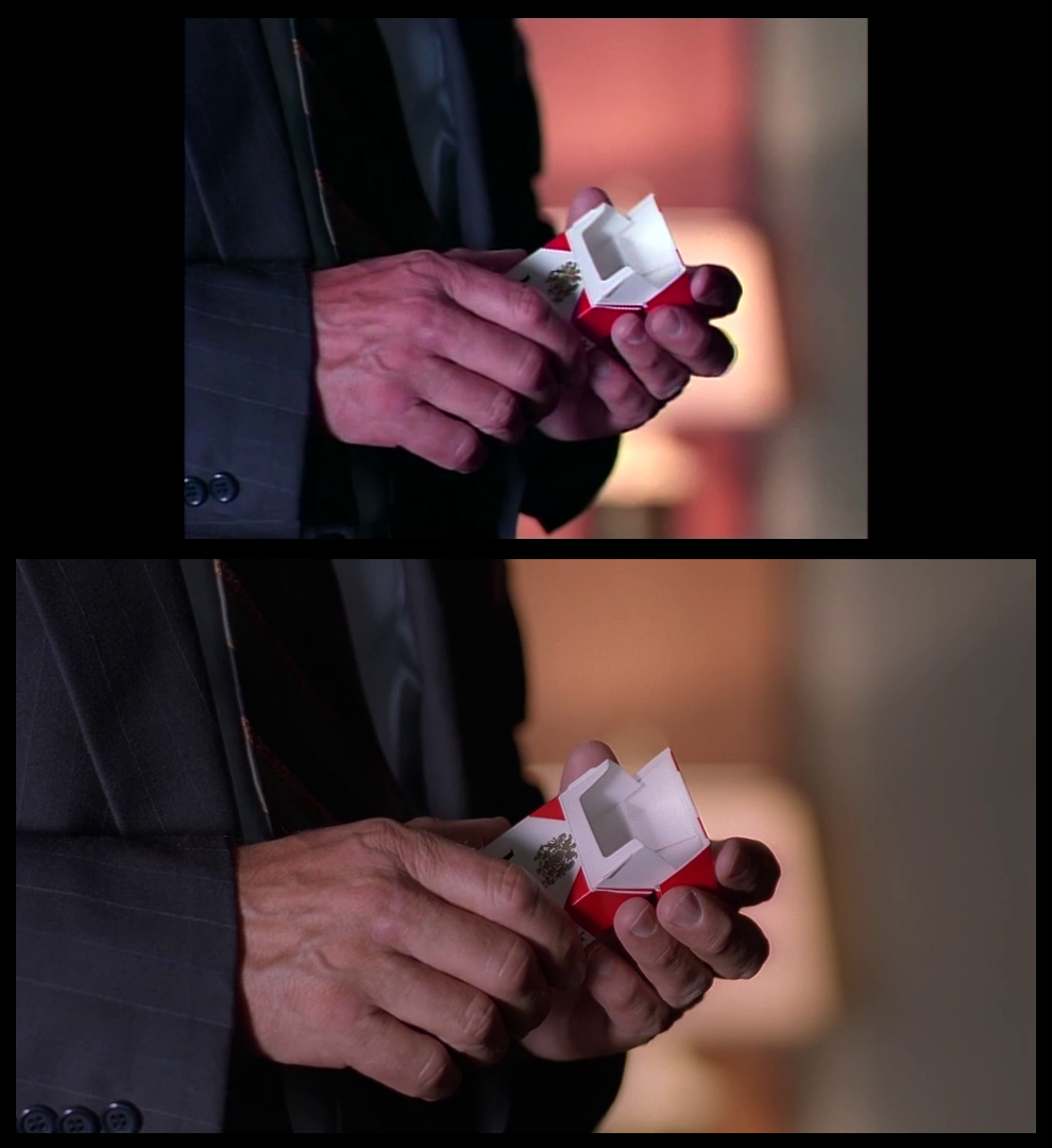 X-Files Blu-ray DVD Comparison 201 2X01 Little Green Men Screencap