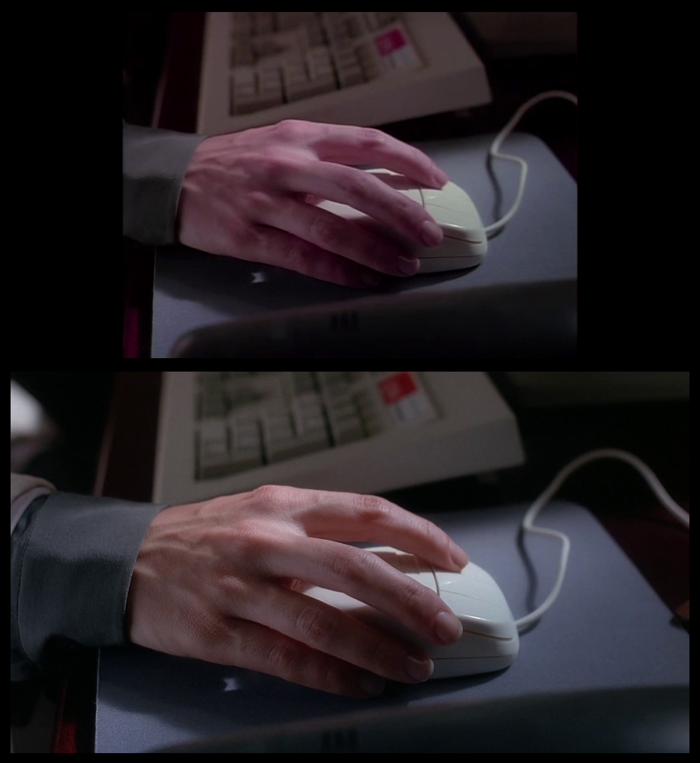 X-Files Blu-ray DVD Comparison 201 2X01 Little Green Men Screencap