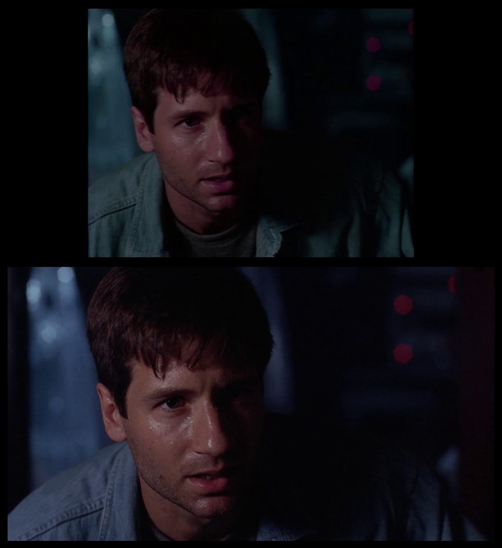X-Files Blu-ray DVD Comparison 201 2X01 Little Green Men Screencap