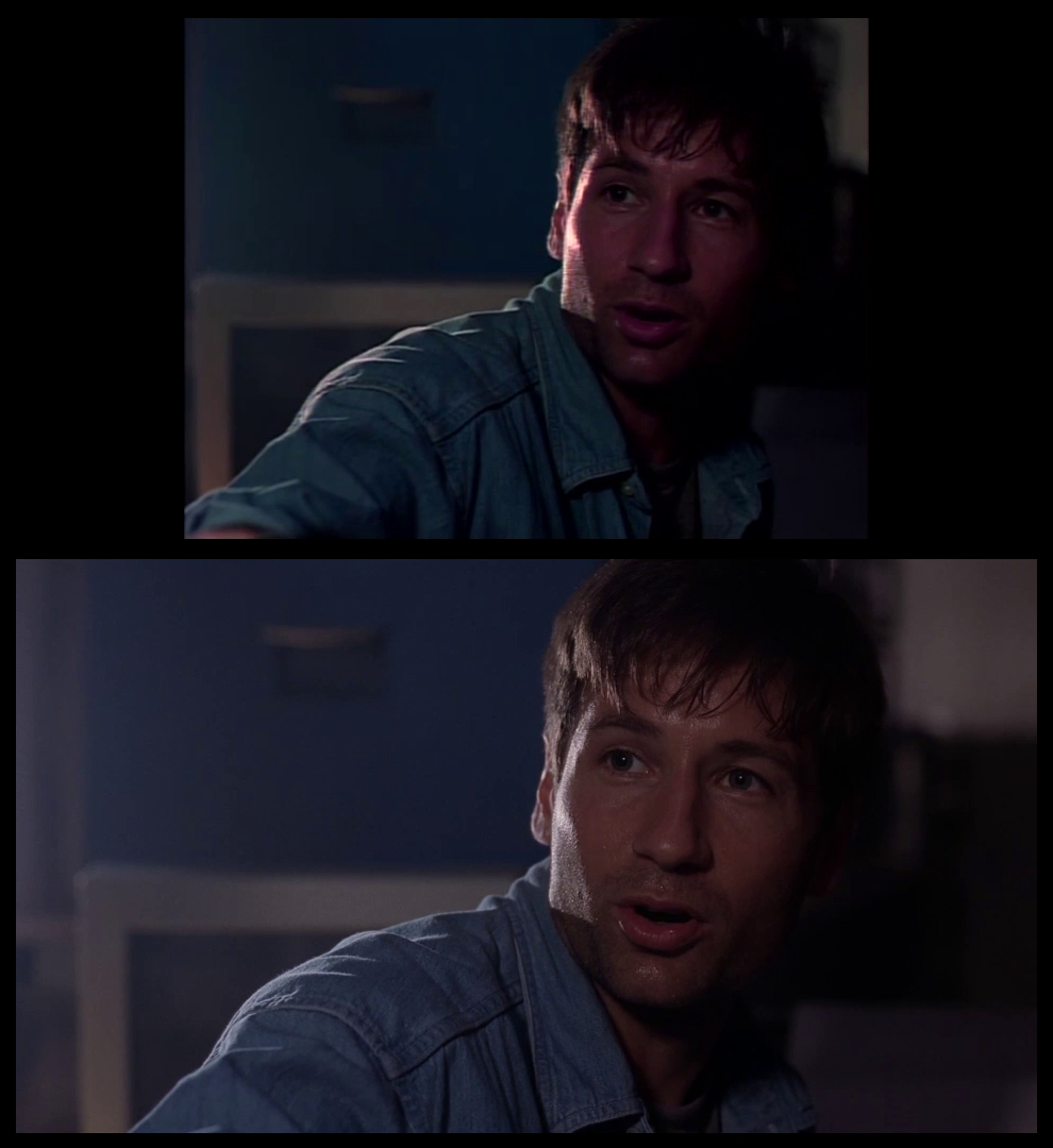 X-Files Blu-ray DVD Comparison 201 2X01 Little Green Men Screencap