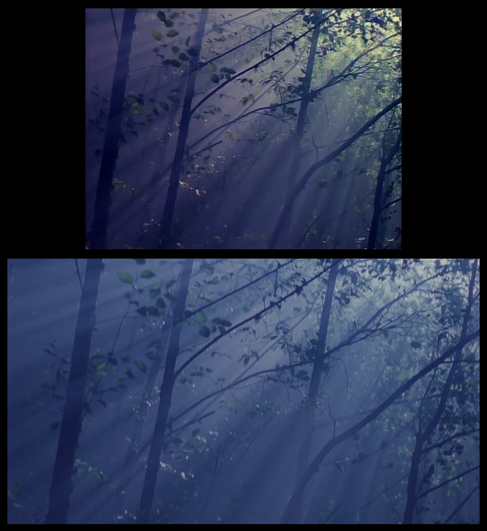 X-Files Blu-ray DVD Comparison 201 2X01 Little Green Men Screencap