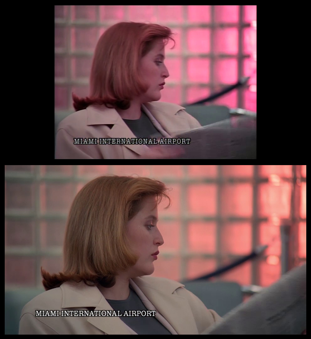 X-Files Blu-ray DVD Comparison 201 2X01 Little Green Men Screencap