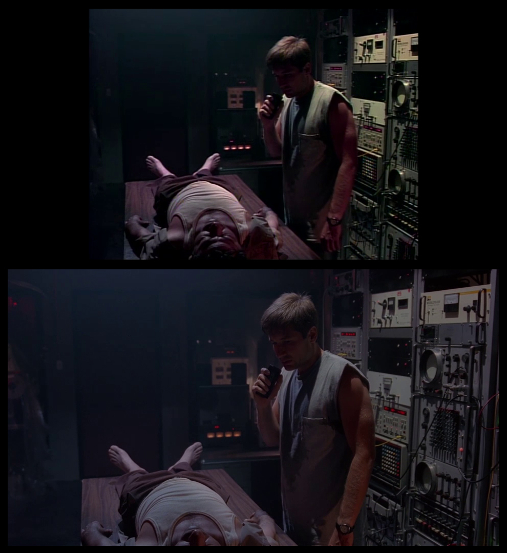 X-Files Blu-ray DVD Comparison 201 2X01 Little Green Men Screencap
