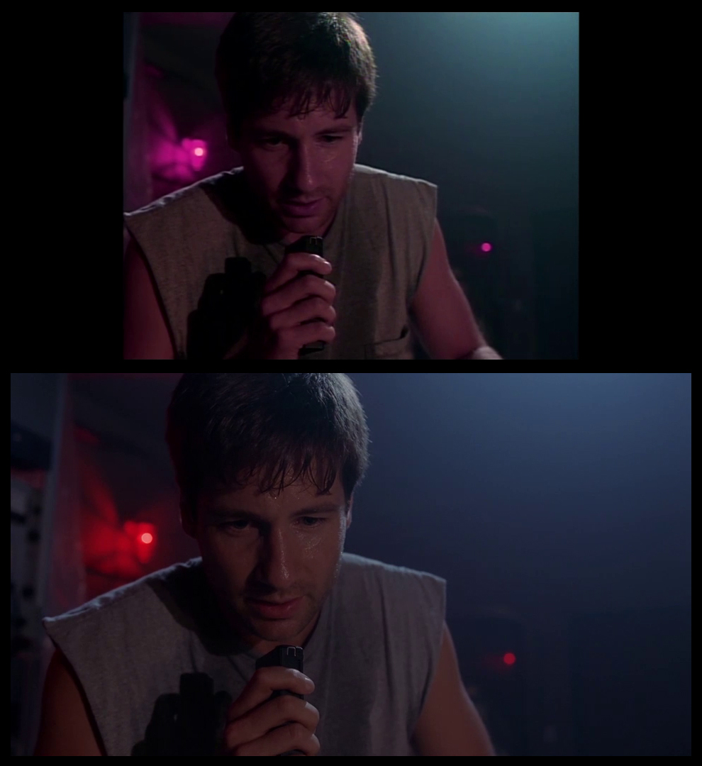 X-Files Blu-ray DVD Comparison 201 2X01 Little Green Men Screencap