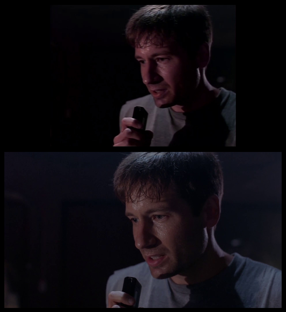 X-Files Blu-ray DVD Comparison 201 2X01 Little Green Men Screencap