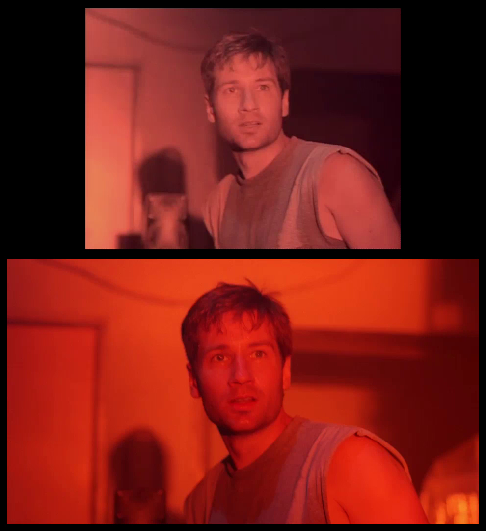 X-Files Blu-ray DVD Comparison 201 2X01 Little Green Men Screencap