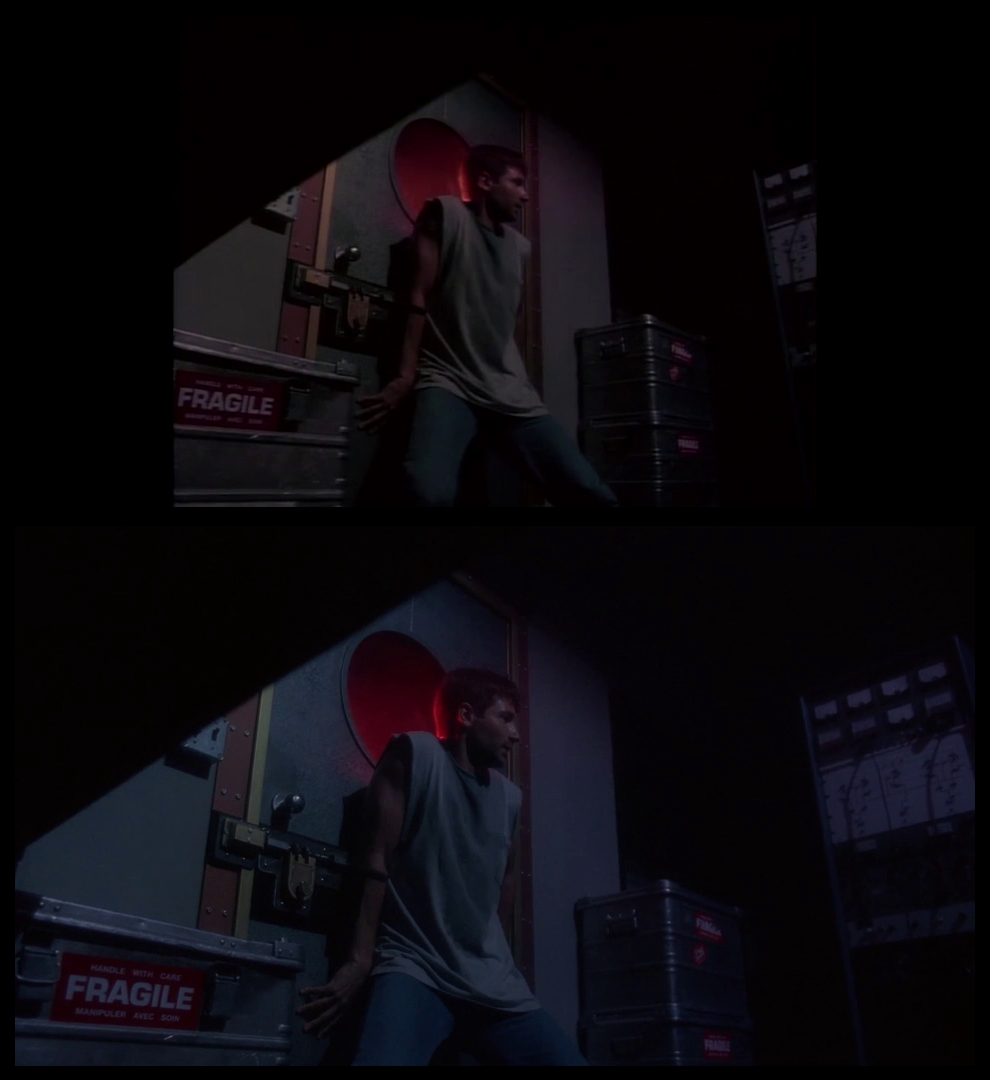 X-Files Blu-ray DVD Comparison 201 2X01 Little Green Men Screencap